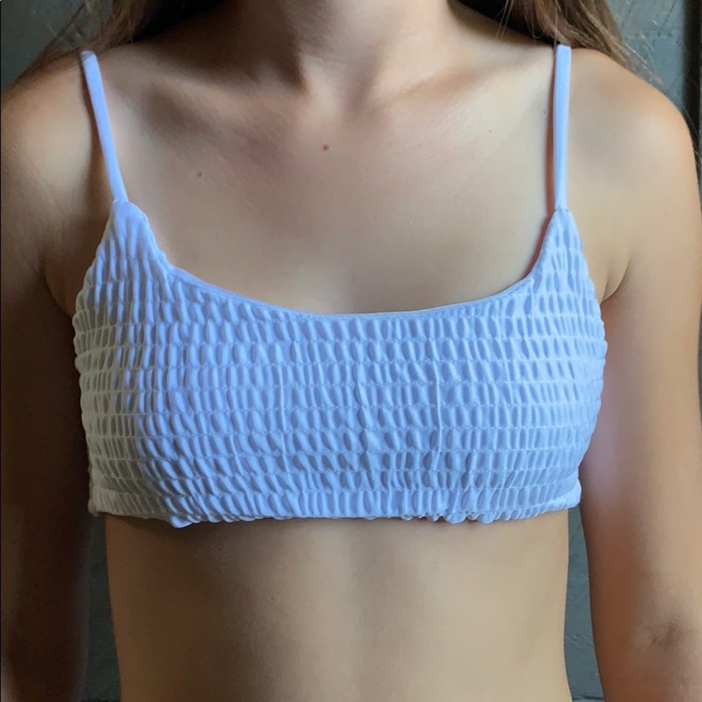 White Smocked Bikini Set